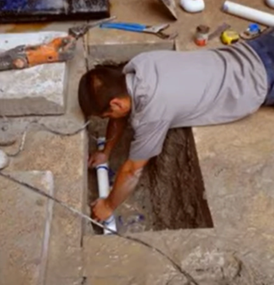 Slab leak repair work – burst pipe repair in Chino